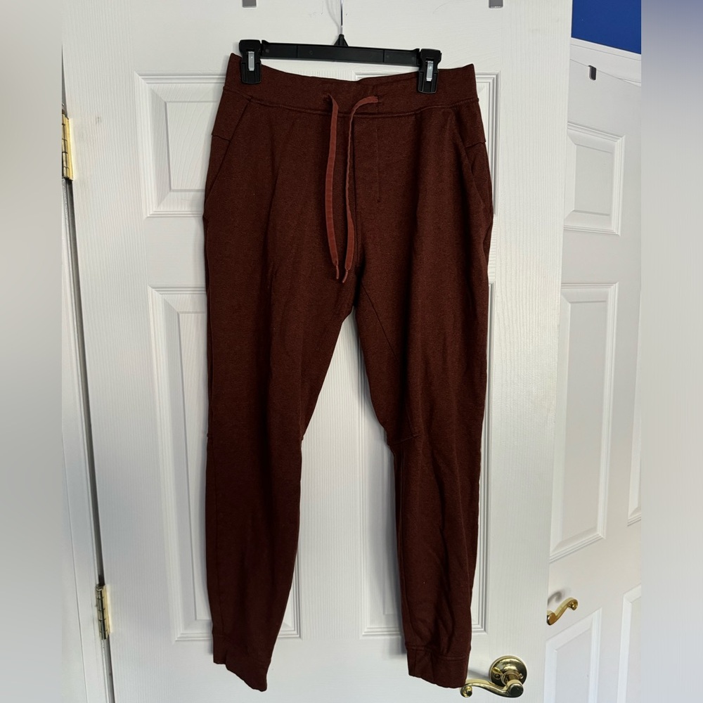 Men’s Lululemon City Sweat Joggers, Brick Colored